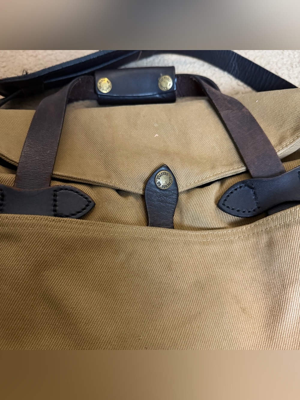Filson Rugged Twill Computer Bag Briefcase - Picture 3 of 12